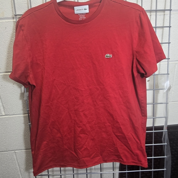 Lacoste Men's Red T-Shirt - Picture 1 of 7